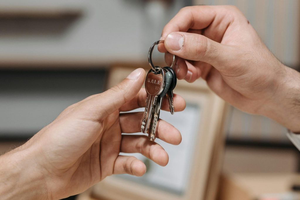 Afbeelding overdracht van sleutels